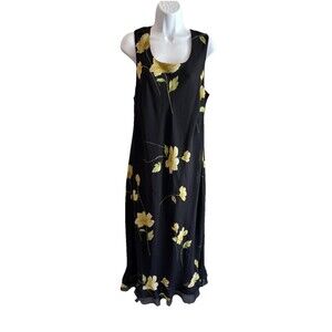 Studio I Floral Sleeveless Maxi Dress, Size 14W